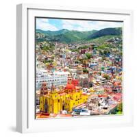 ¡Viva Mexico! Square Collection - Guanajuato Cityscape I-Philippe Hugonnard-Framed Photographic Print