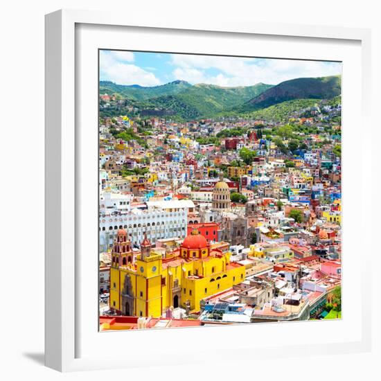 ¡Viva Mexico! Square Collection - Guanajuato Cityscape I-Philippe Hugonnard-Framed Photographic Print