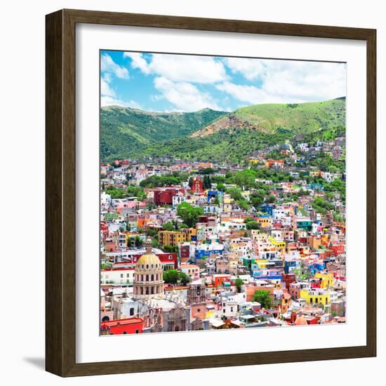 ¡Viva Mexico! Square Collection - Guanajuato Cityscape II-Philippe Hugonnard-Framed Photographic Print