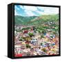 ¡Viva Mexico! Square Collection - Guanajuato Cityscape II-Philippe Hugonnard-Framed Stretched Canvas