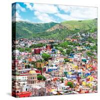¡Viva Mexico! Square Collection - Guanajuato Cityscape II-Philippe Hugonnard-Stretched Canvas