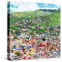 ¡Viva Mexico! Square Collection - Guanajuato Cityscape III-Philippe Hugonnard-Stretched Canvas