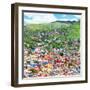 ¡Viva Mexico! Square Collection - Guanajuato Cityscape III-Philippe Hugonnard-Framed Photographic Print