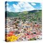 ¡Viva Mexico! Square Collection - Guanajuato Cityscape IV-Philippe Hugonnard-Stretched Canvas