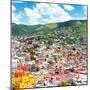 ¡Viva Mexico! Square Collection - Guanajuato Cityscape IV-Philippe Hugonnard-Mounted Photographic Print