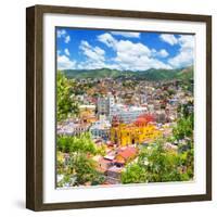 ¡Viva Mexico! Square Collection - Guanajuato Cityscape IX-Philippe Hugonnard-Framed Photographic Print