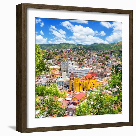 ¡Viva Mexico! Square Collection - Guanajuato Cityscape IX-Philippe Hugonnard-Framed Photographic Print