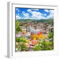 ¡Viva Mexico! Square Collection - Guanajuato Cityscape IX-Philippe Hugonnard-Framed Photographic Print