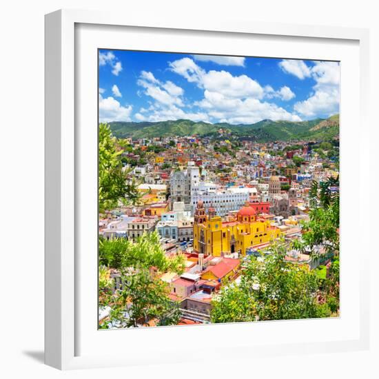 ¡Viva Mexico! Square Collection - Guanajuato Cityscape IX-Philippe Hugonnard-Framed Photographic Print