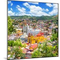 ¡Viva Mexico! Square Collection - Guanajuato Cityscape IX-Philippe Hugonnard-Mounted Photographic Print