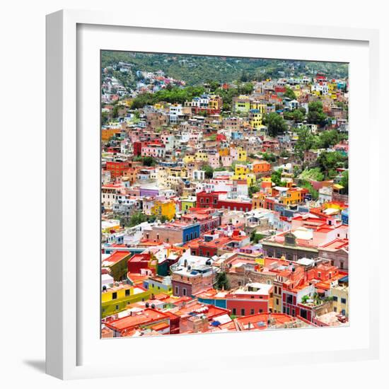 ¡Viva Mexico! Square Collection - Guanajuato Cityscape VI-Philippe Hugonnard-Framed Photographic Print