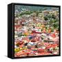 ¡Viva Mexico! Square Collection - Guanajuato Cityscape VI-Philippe Hugonnard-Framed Stretched Canvas