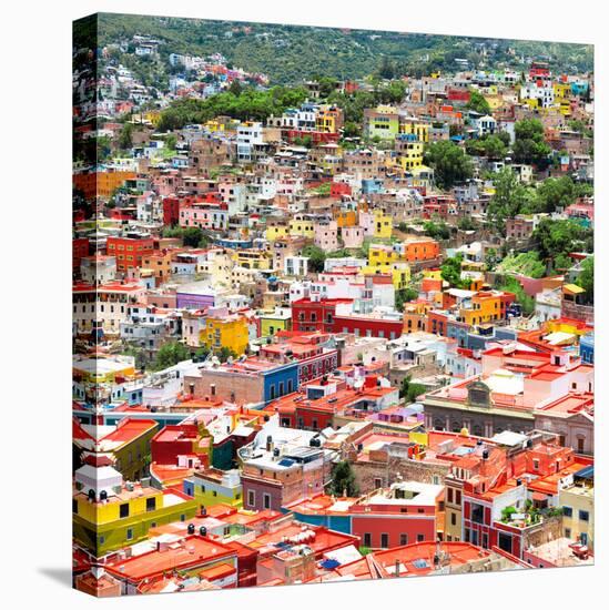 ¡Viva Mexico! Square Collection - Guanajuato Cityscape VI-Philippe Hugonnard-Stretched Canvas