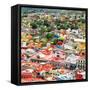 ¡Viva Mexico! Square Collection - Guanajuato Cityscape VII-Philippe Hugonnard-Framed Stretched Canvas