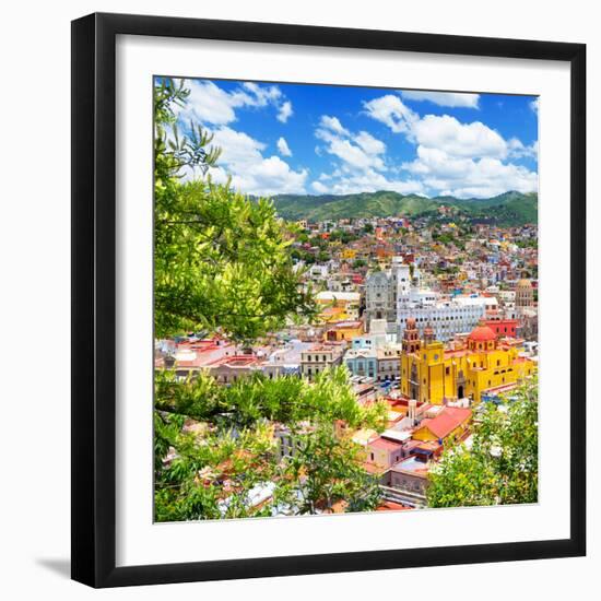 ¡Viva Mexico! Square Collection - Guanajuato Cityscape VIII-Philippe Hugonnard-Framed Photographic Print