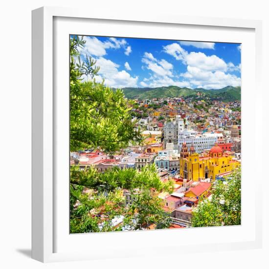 ¡Viva Mexico! Square Collection - Guanajuato Cityscape VIII-Philippe Hugonnard-Framed Photographic Print