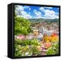 ¡Viva Mexico! Square Collection - Guanajuato Cityscape VIII-Philippe Hugonnard-Framed Stretched Canvas