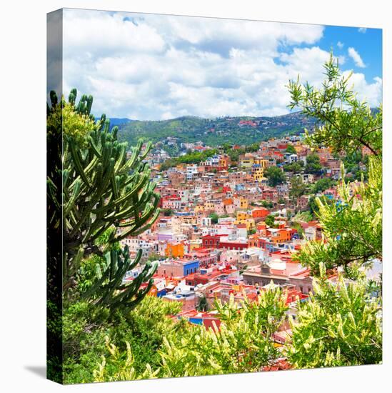 ¡Viva Mexico! Square Collection - Guanajuato Cityscape XI-Philippe Hugonnard-Stretched Canvas