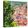 ¡Viva Mexico! Square Collection - Guanajuato Cityscape XII-Philippe Hugonnard-Stretched Canvas