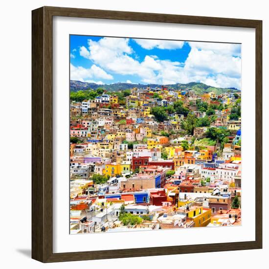 ¡Viva Mexico! Square Collection - Guanajuato Cityscape XIV-Philippe Hugonnard-Framed Photographic Print