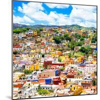 ¡Viva Mexico! Square Collection - Guanajuato Cityscape XIV-Philippe Hugonnard-Mounted Photographic Print