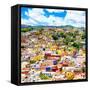 ¡Viva Mexico! Square Collection - Guanajuato Cityscape XIV-Philippe Hugonnard-Framed Stretched Canvas