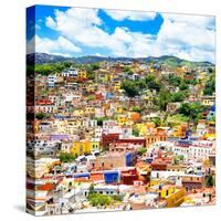 ¡Viva Mexico! Square Collection - Guanajuato Cityscape XIV-Philippe Hugonnard-Stretched Canvas