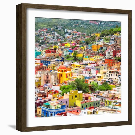 ¡Viva Mexico! Square Collection - Guanajuato Cityscape XVI-Philippe Hugonnard-Framed Photographic Print