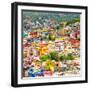 ¡Viva Mexico! Square Collection - Guanajuato Cityscape XVI-Philippe Hugonnard-Framed Photographic Print