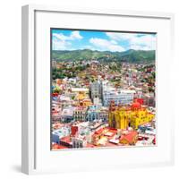 ¡Viva Mexico! Square Collection - Guanajuato Cityscape-Philippe Hugonnard-Framed Photographic Print