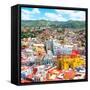 ¡Viva Mexico! Square Collection - Guanajuato Cityscape-Philippe Hugonnard-Framed Stretched Canvas