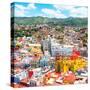 ¡Viva Mexico! Square Collection - Guanajuato Cityscape-Philippe Hugonnard-Stretched Canvas