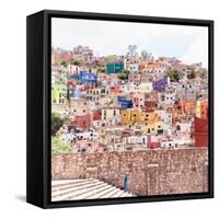 ¡Viva Mexico! Square Collection - Guanajuato Colorful City II-Philippe Hugonnard-Framed Stretched Canvas