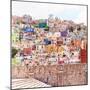 ¡Viva Mexico! Square Collection - Guanajuato Colorful City II-Philippe Hugonnard-Mounted Photographic Print