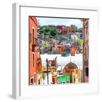 ¡Viva Mexico! Square Collection - Guanajuato Colorful City III-Philippe Hugonnard-Framed Photographic Print