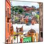 ¡Viva Mexico! Square Collection - Guanajuato Colorful City III-Philippe Hugonnard-Mounted Photographic Print