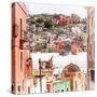 ¡Viva Mexico! Square Collection - Guanajuato Colorful City IV-Philippe Hugonnard-Stretched Canvas