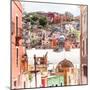 ¡Viva Mexico! Square Collection - Guanajuato Colorful City IV-Philippe Hugonnard-Mounted Photographic Print