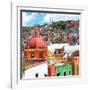 ¡Viva Mexico! Square Collection - Guanajuato Colorful City V-Philippe Hugonnard-Framed Photographic Print