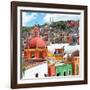 ¡Viva Mexico! Square Collection - Guanajuato Colorful City V-Philippe Hugonnard-Framed Photographic Print