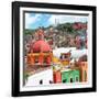 ¡Viva Mexico! Square Collection - Guanajuato Colorful City V-Philippe Hugonnard-Framed Photographic Print