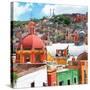 ¡Viva Mexico! Square Collection - Guanajuato Colorful City V-Philippe Hugonnard-Stretched Canvas