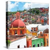 ¡Viva Mexico! Square Collection - Guanajuato Colorful City V-Philippe Hugonnard-Stretched Canvas