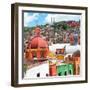 ¡Viva Mexico! Square Collection - Guanajuato Colorful City V-Philippe Hugonnard-Framed Photographic Print