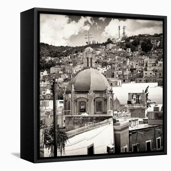 ?Viva Mexico! Square Collection - Guanajuato Colorful City VI-Philippe Hugonnard-Framed Stretched Canvas