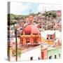 ¡Viva Mexico! Square Collection - Guanajuato Colorful City VII-Philippe Hugonnard-Stretched Canvas