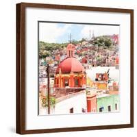 ¡Viva Mexico! Square Collection - Guanajuato Colorful City VII-Philippe Hugonnard-Framed Photographic Print