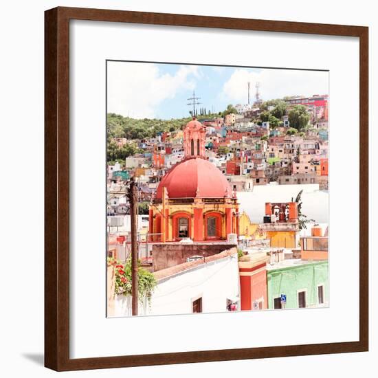 ¡Viva Mexico! Square Collection - Guanajuato Colorful City VII-Philippe Hugonnard-Framed Photographic Print