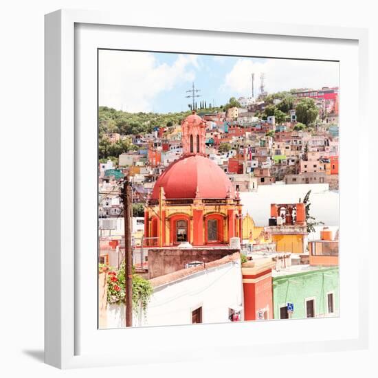 ¡Viva Mexico! Square Collection - Guanajuato Colorful City VII-Philippe Hugonnard-Framed Photographic Print