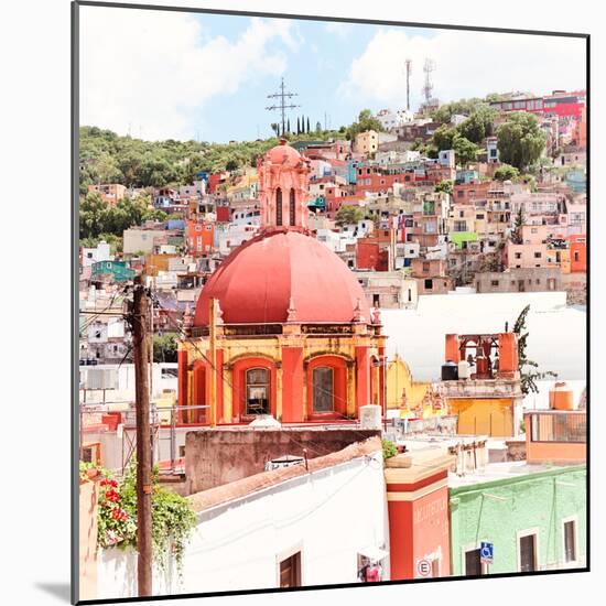 ¡Viva Mexico! Square Collection - Guanajuato Colorful City VII-Philippe Hugonnard-Mounted Photographic Print